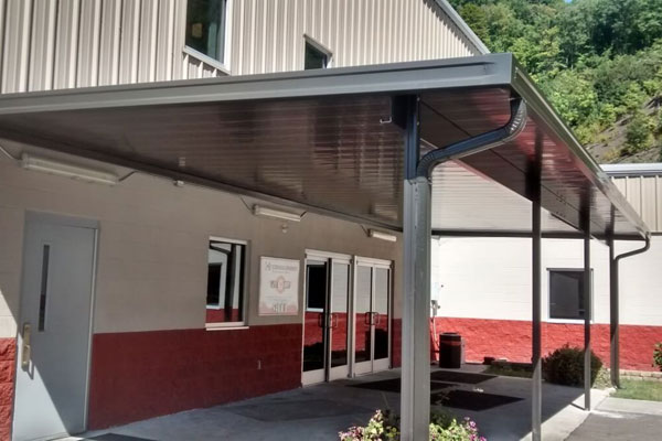 Flat Panel Aluminum Awning